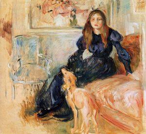 Berthe Morisot. Julie y su galgo (1893).