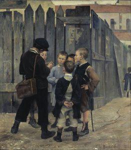 Maria Bashkirtseff, A Meeting (1884)