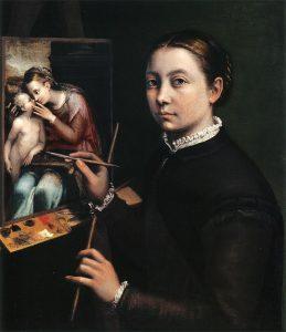 Sofonisba Anguissola. Autorretrato (1556).