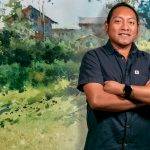 El uso de los verdes en paisajes en acuarela